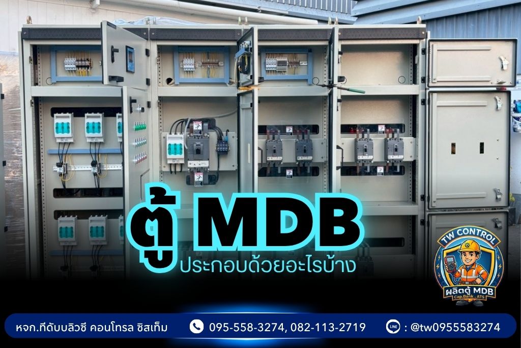 รับผลิตตู้ไฟฟ้า MDB - TW CONTROL